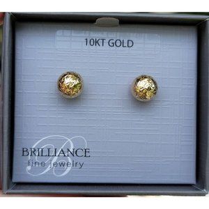 10K Gold Ball Earrings